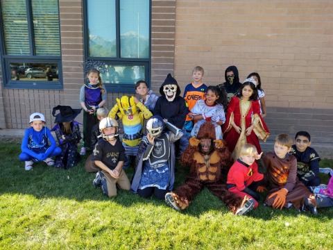 Class Halloween picture