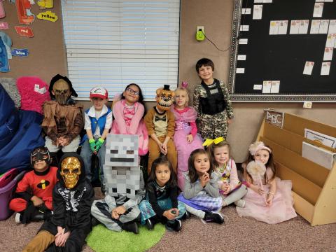 Class Halloween picture