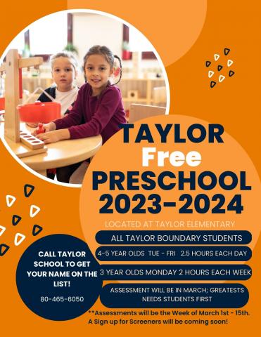 Taylor FRee Preschool