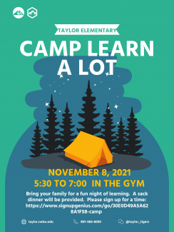 Camp Learn A Lot Flyer